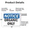 Signmission Organic Only, 14 in W x Rectangle, Plastic OS-2PACK-NS-P-1014-L-17036 - alternate 6